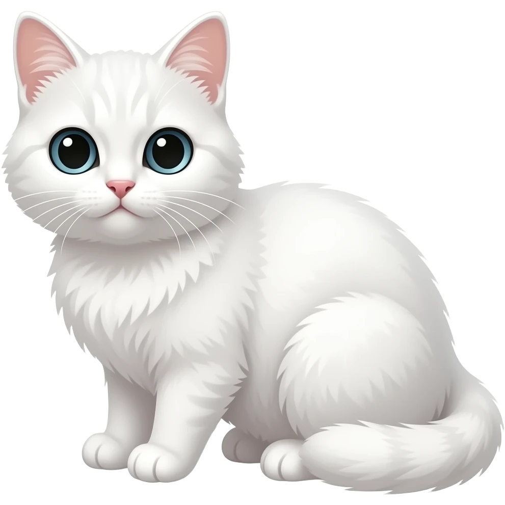 Emoji de gatito blanco emoji