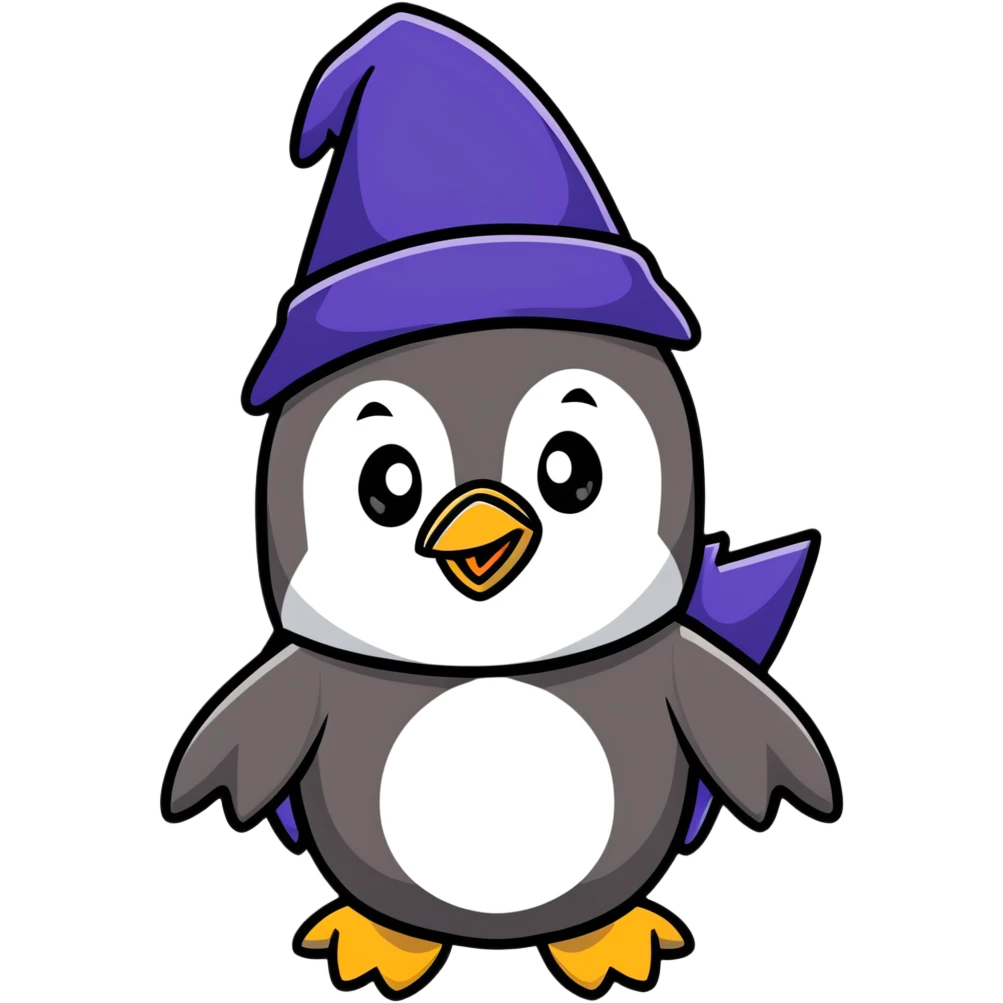 penguin wizard emoji