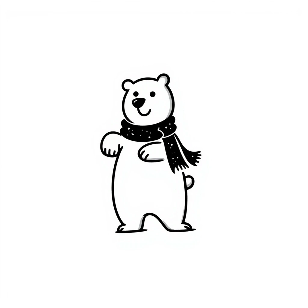 Polar bear emoji