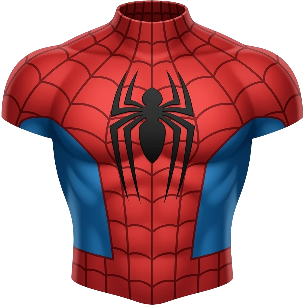 Spiderman chest logo emoji