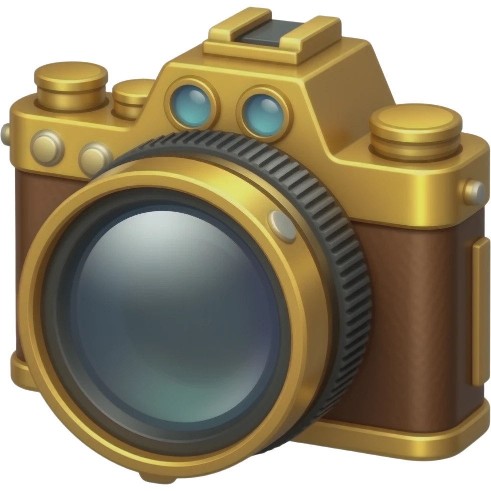 steampunk camera obscura emoji