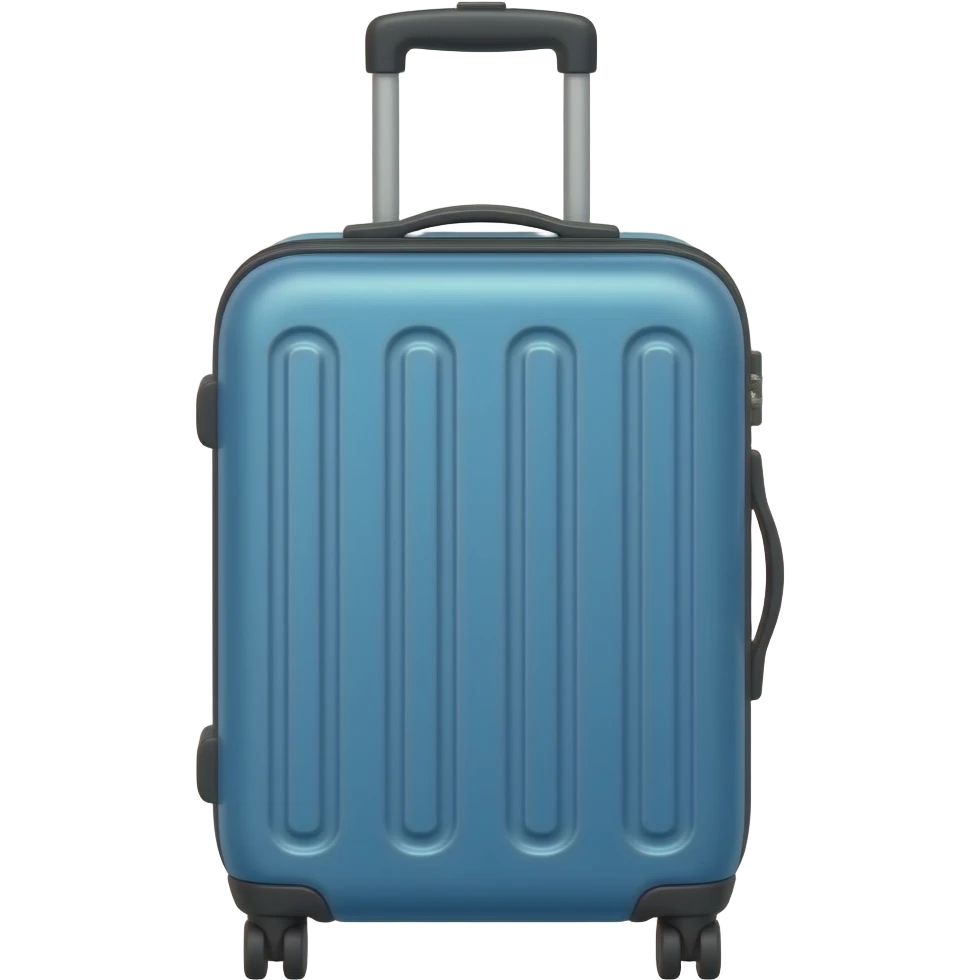 Rolling sutcase blue emoji