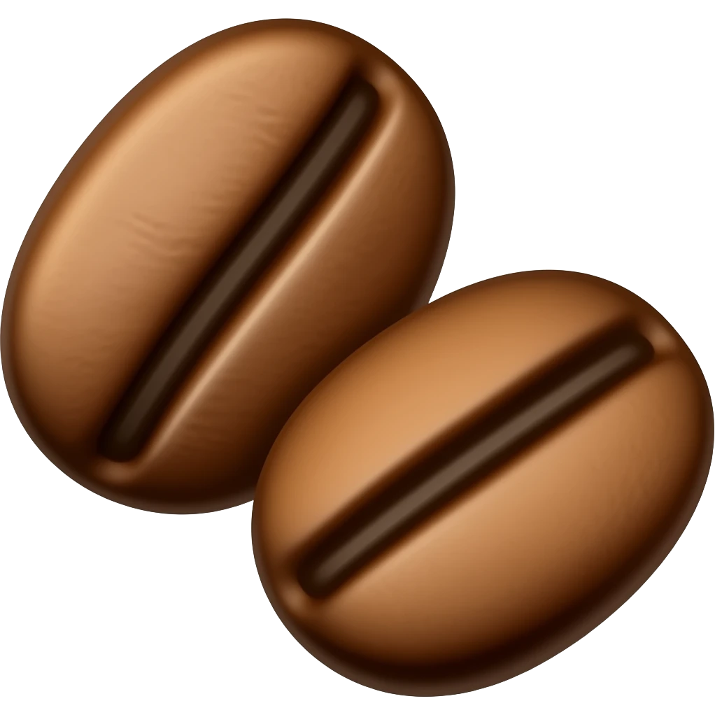 Dos granos de café emoji