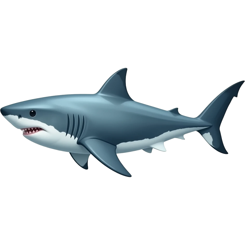 great white shark emoji