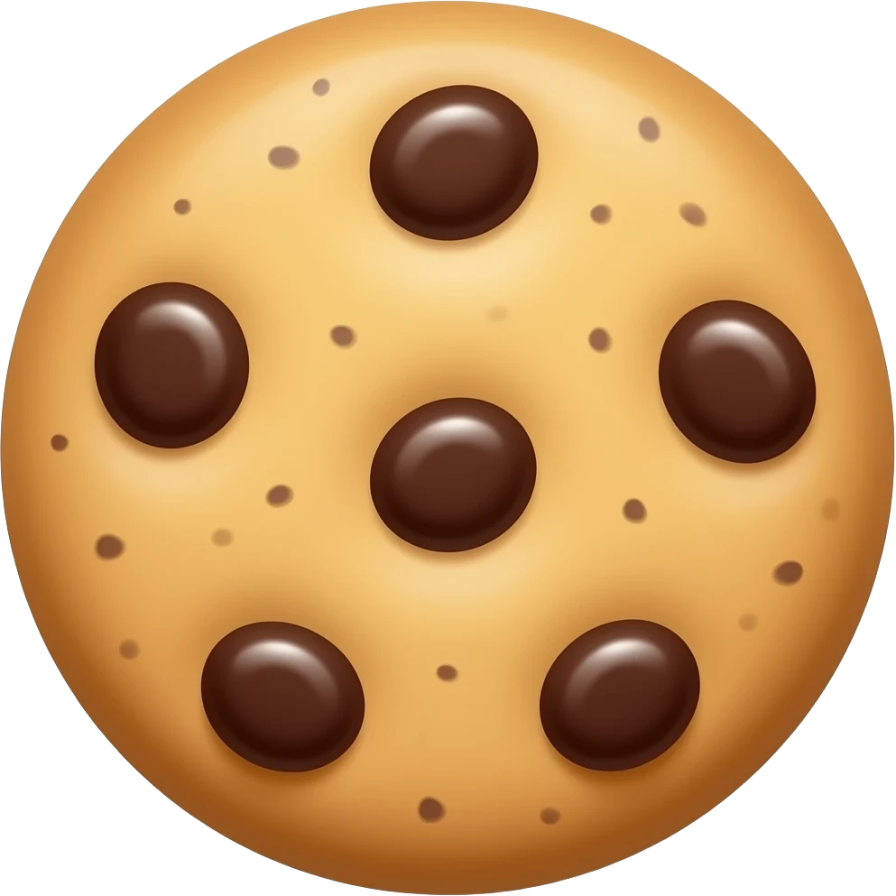 chocolate chip cookie freckles emoji