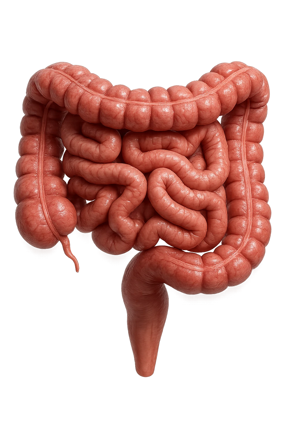 intestino umano, iperrealistico 4k emoji