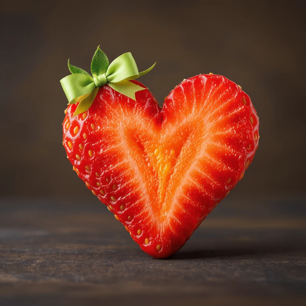 food heart emoji with a bow accent emoji