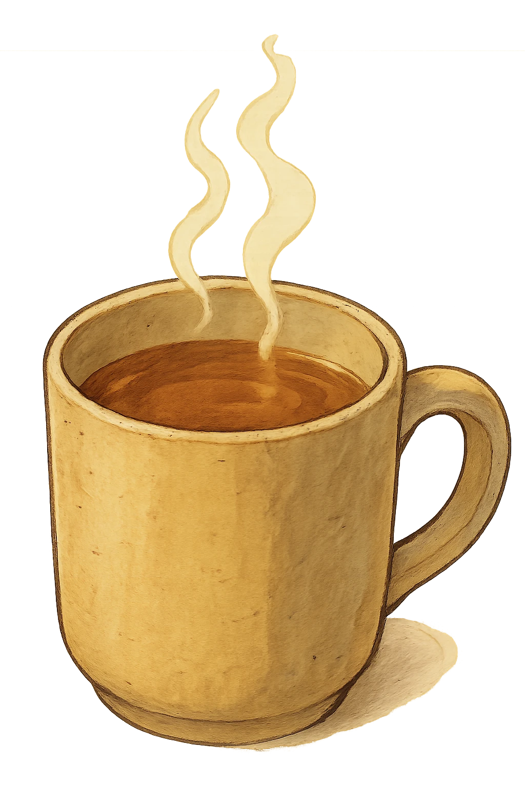 cozy mug of tea, no background emoji