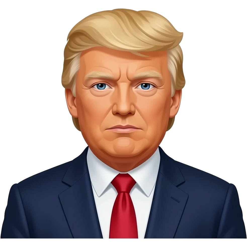 Donald trump en emoji réaliste emoji