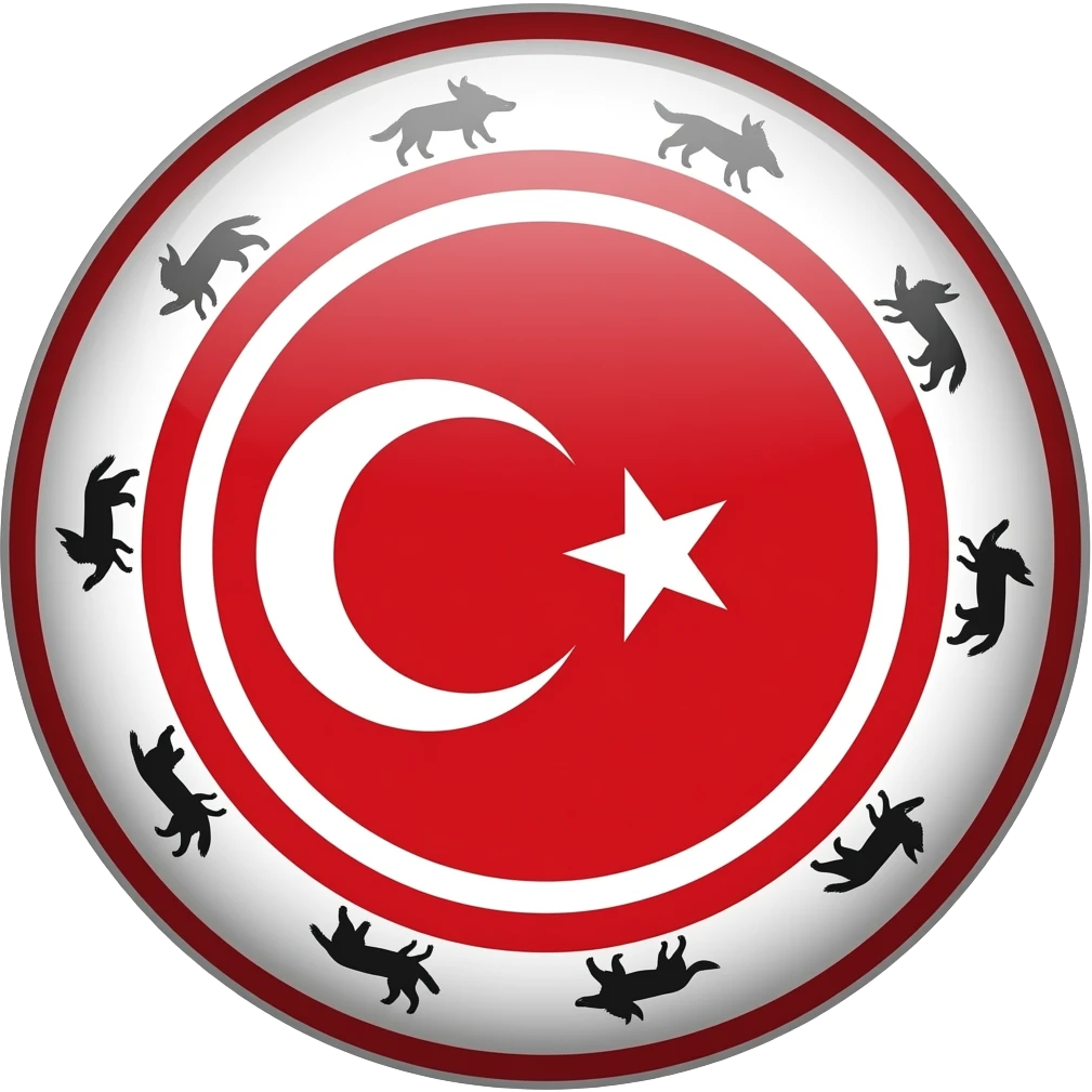 Kazhagam turkey 3 star 10 wolf flag emoji