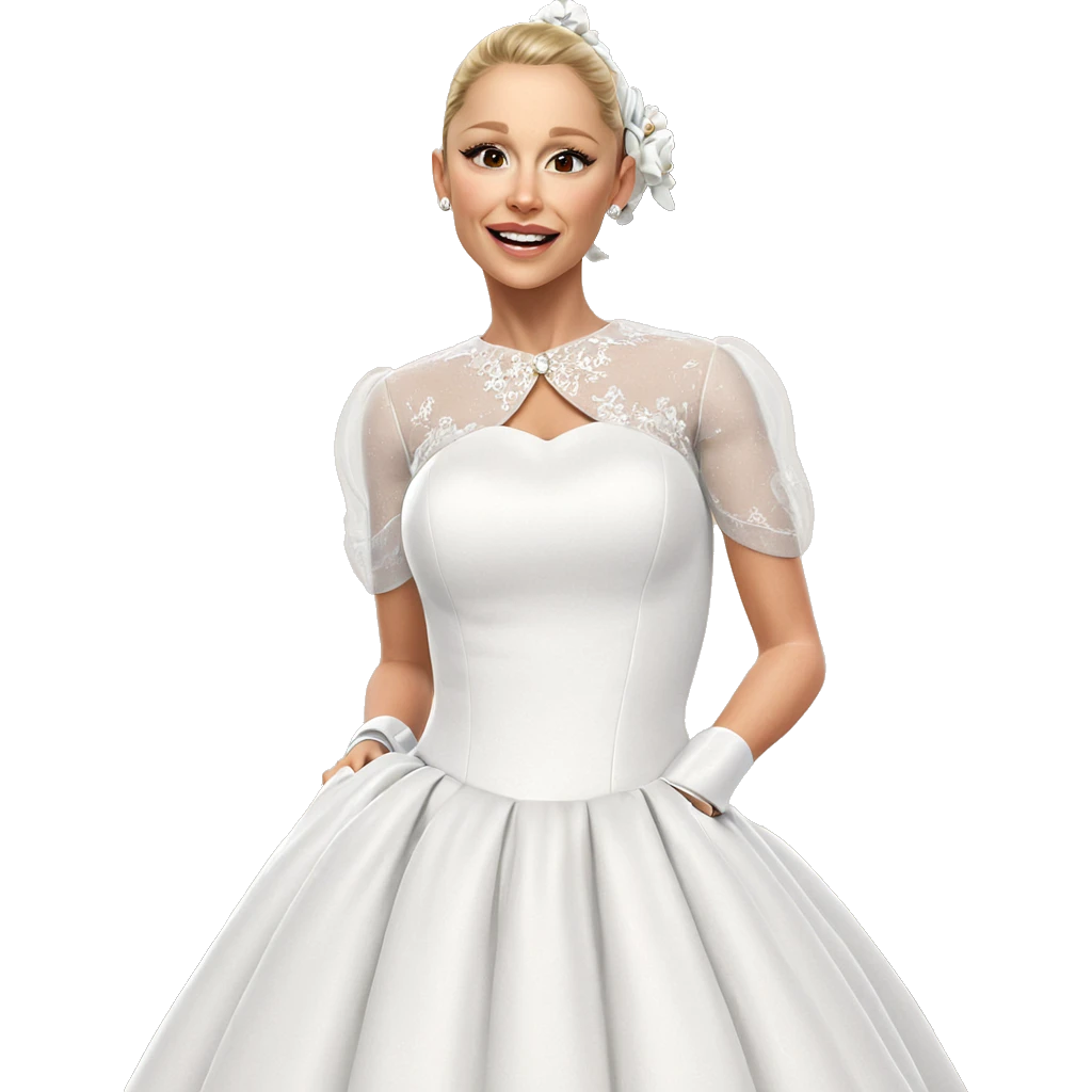 realistic bride styled portrait emoji
