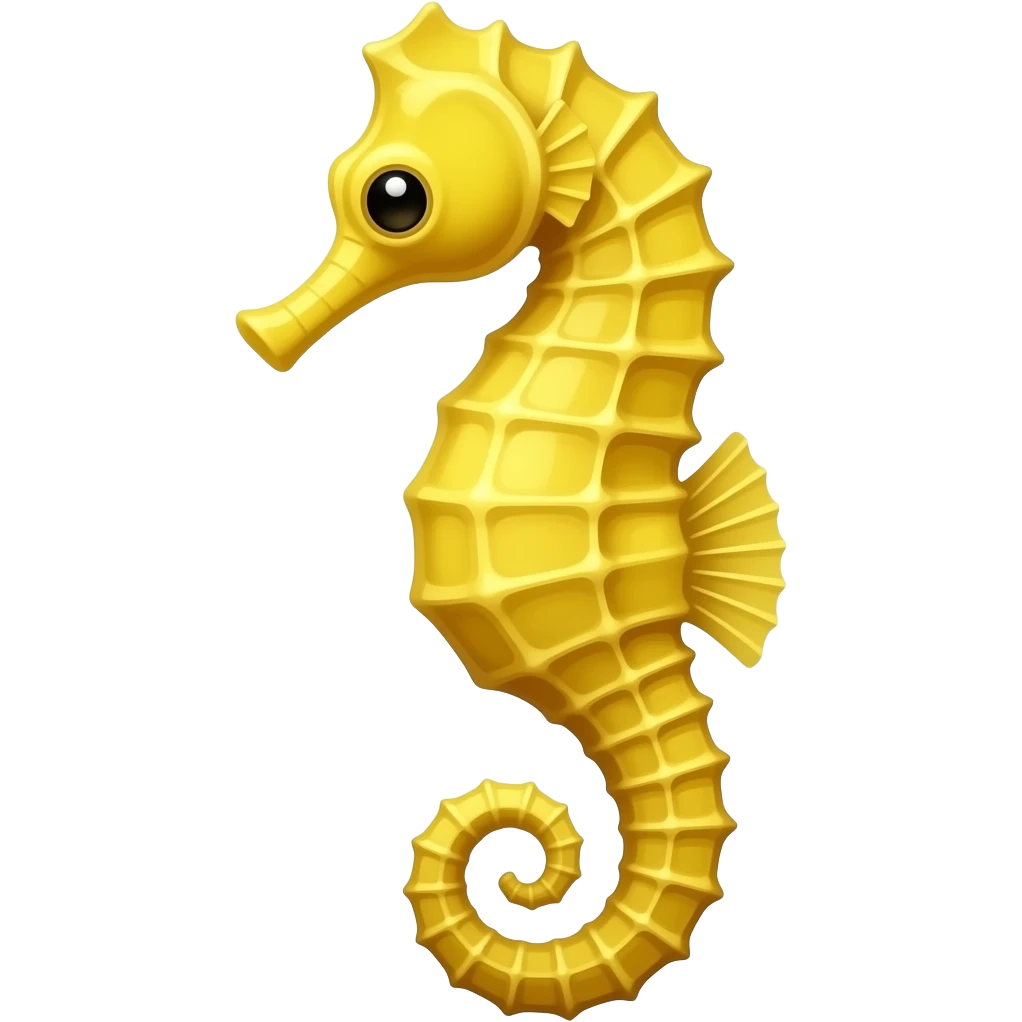 Yellow seahorse emoji