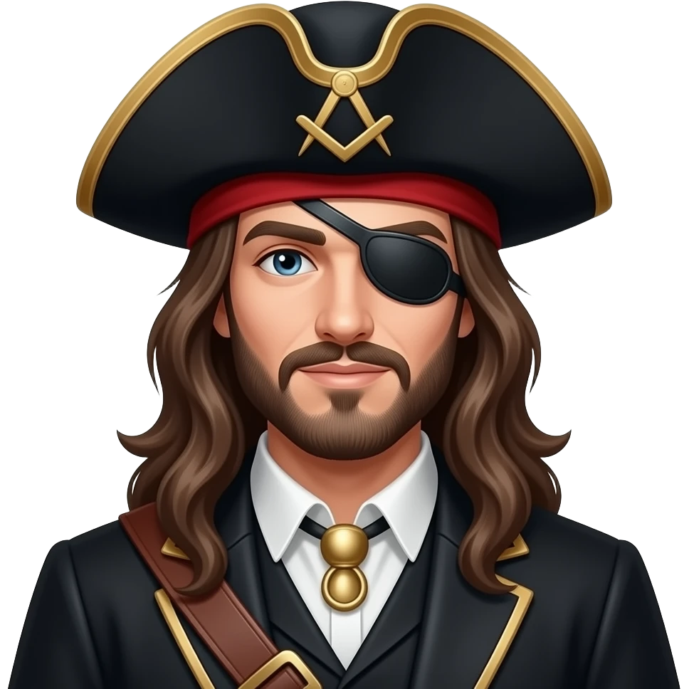 Freemason dressed as a highway man emoji