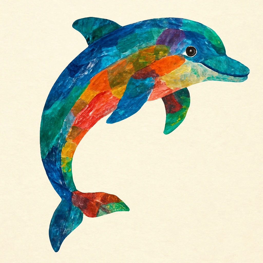 Eric carle dolphin emoji