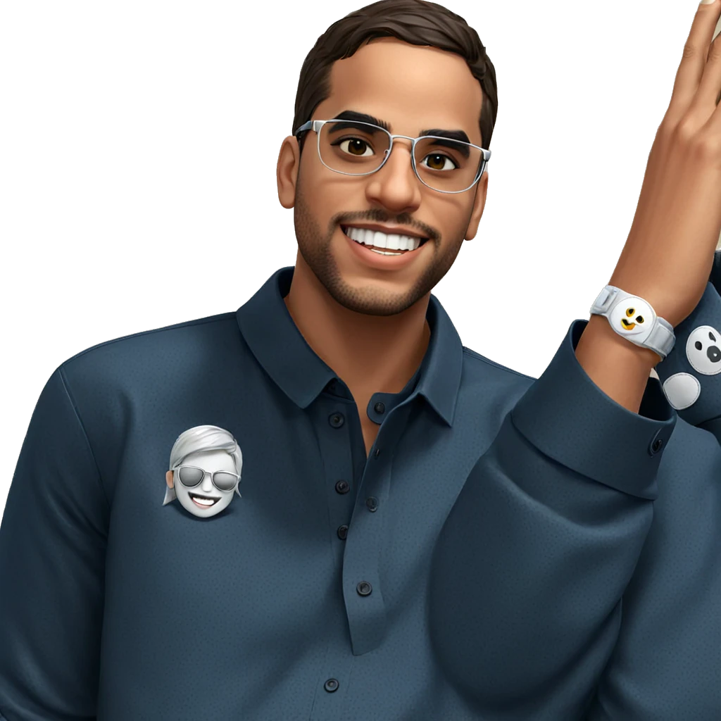 smiling boy with sunglasses emoji