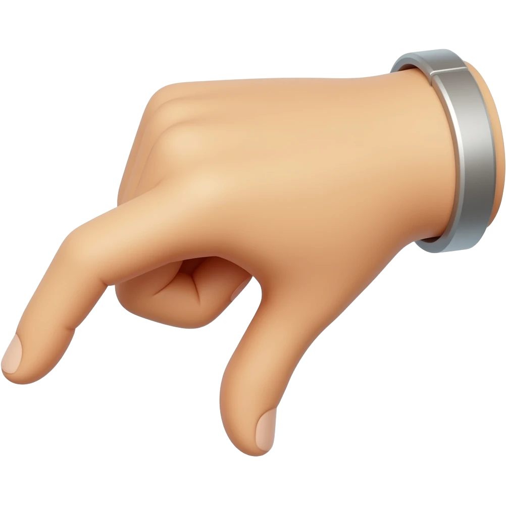 dedo hacia abajo emoji