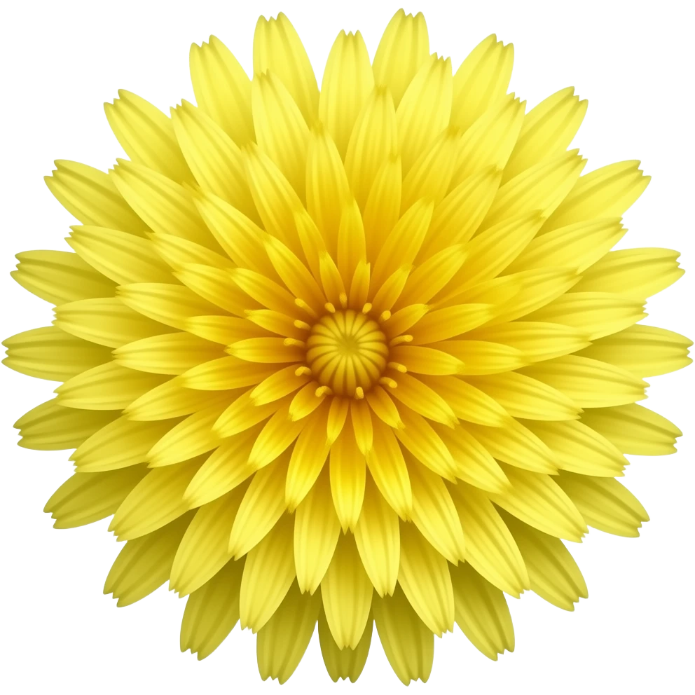 Beautiful yellow dandelion emoji