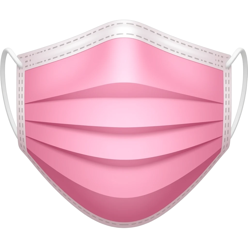 pink face mask emoji