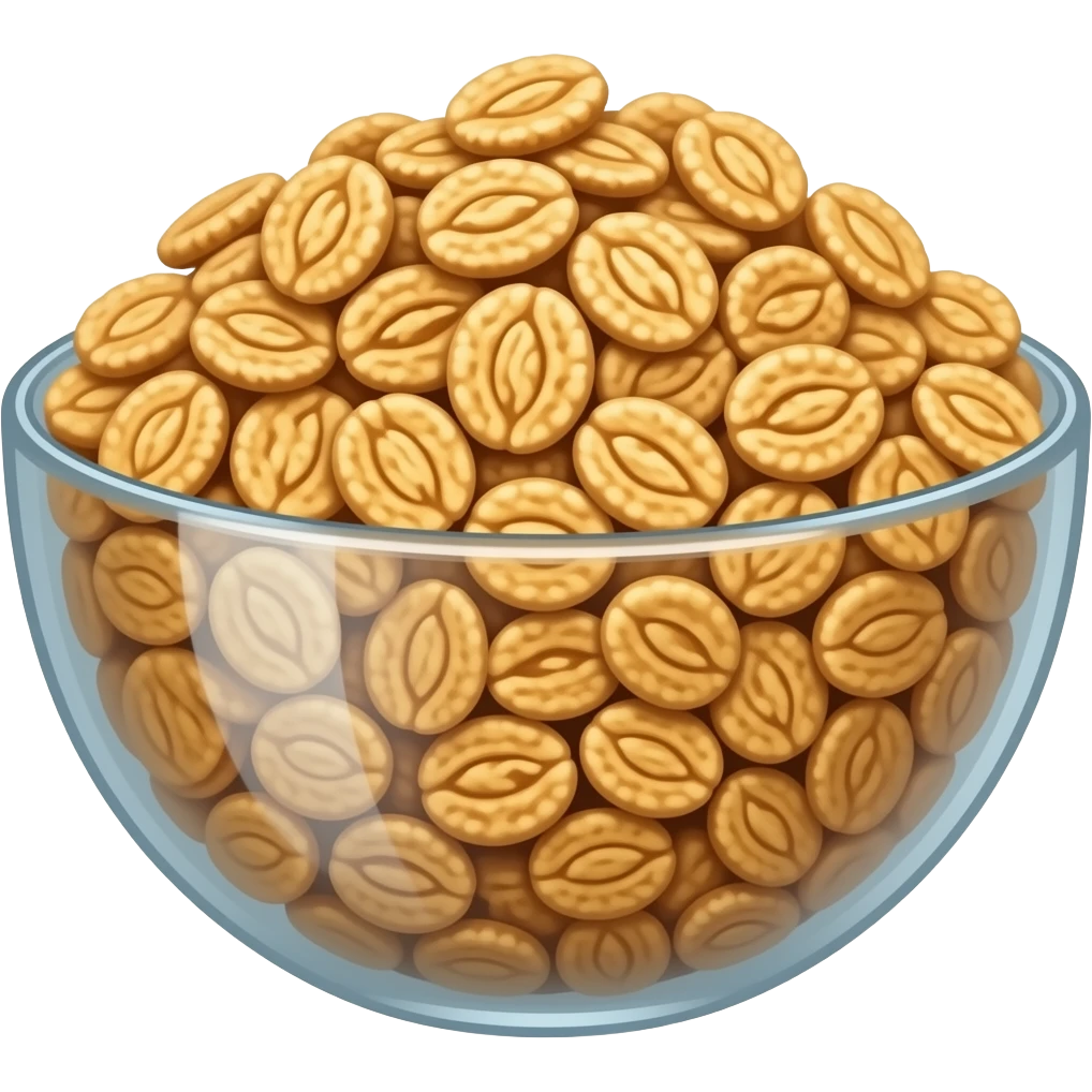 granola in a glass bowl emoji