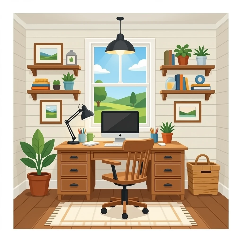Farm office home emoji