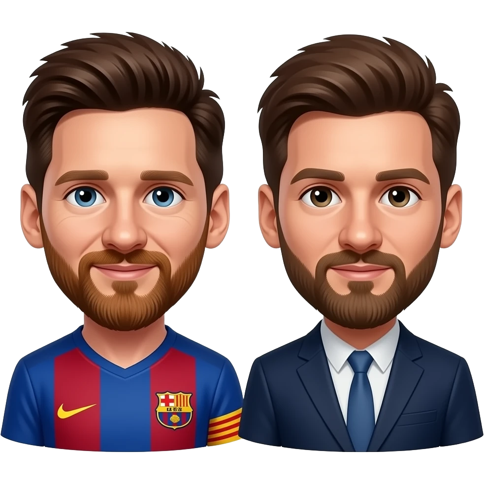 Messi et david emoji