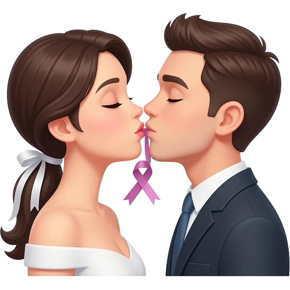 Kurdeleli öpücük emoji