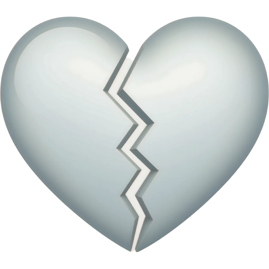 Corazón blanco roto pero emoji Chiquito emoji
