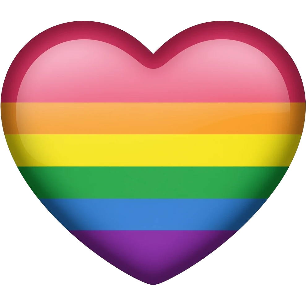 Bisexual flag heart emoji