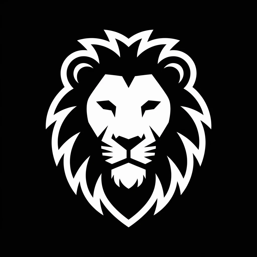 Selfie lion icon black silhouette emoji