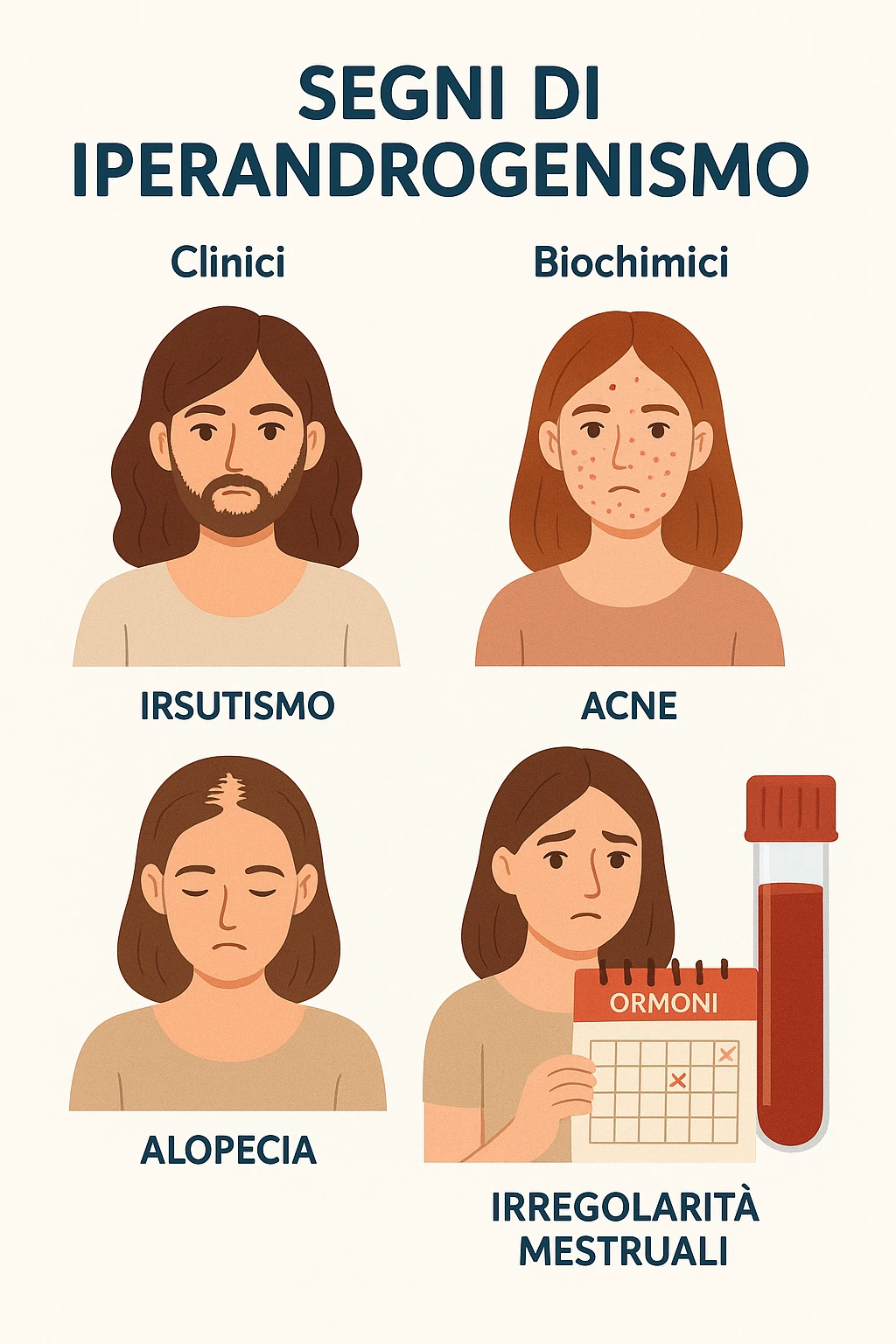 segni clinici e biochimici di iperandrogenismo emoji