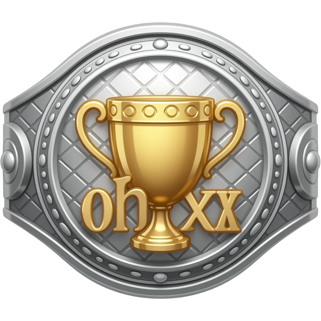 silver championship belt emoji