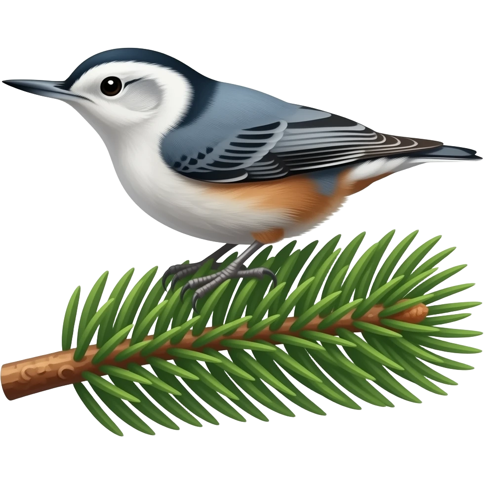 A white-breasted nuthatch emoji