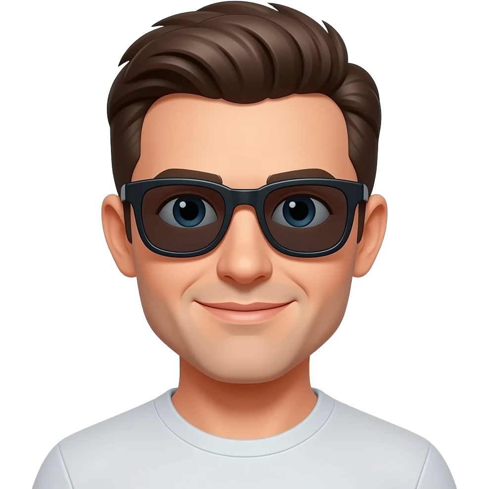 man wearing sunglasses emoji