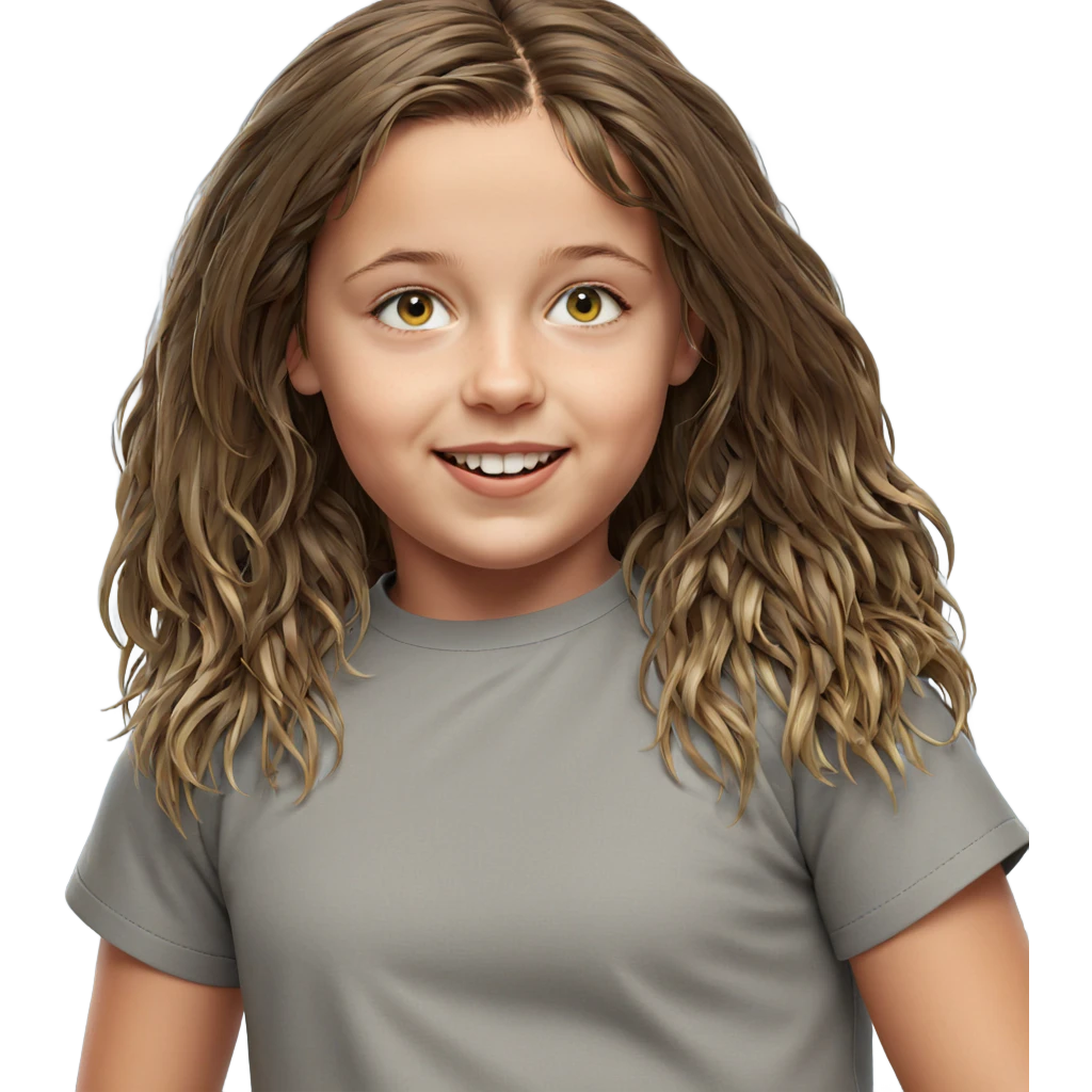 smiling girl with long hair emoji