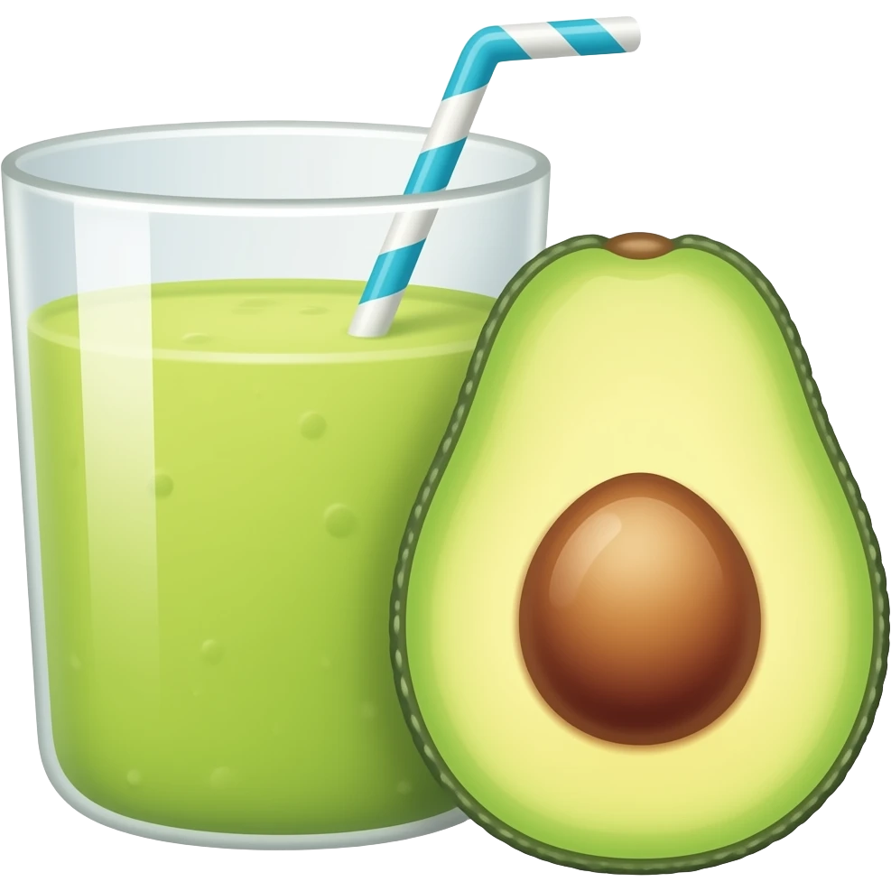 Vitamina de abacate emoji