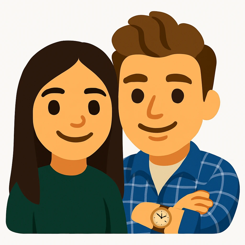 This is my boyfriend and I, make us into an emoji  emoji
