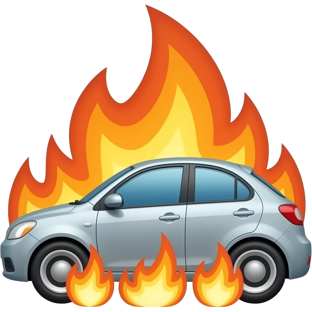fire car emoji