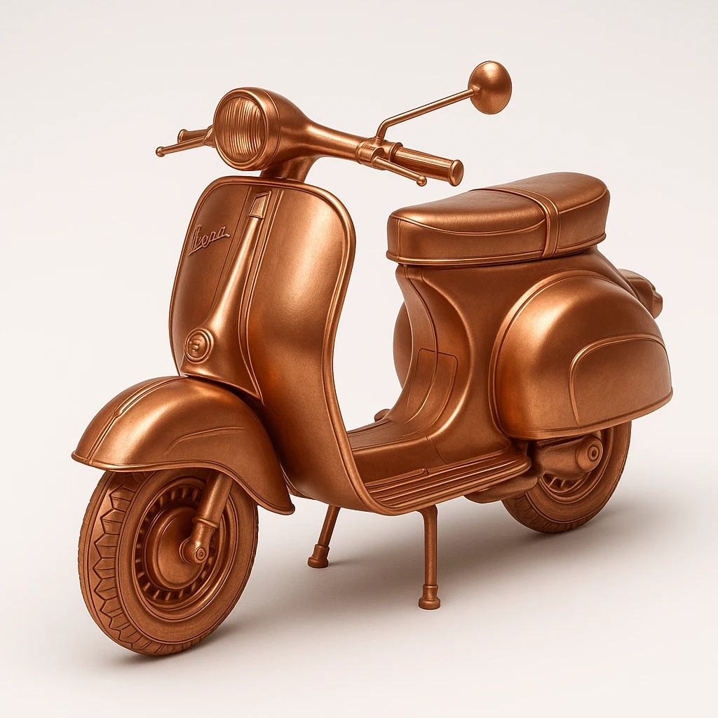 man and his pet dog riding a vespa emoji