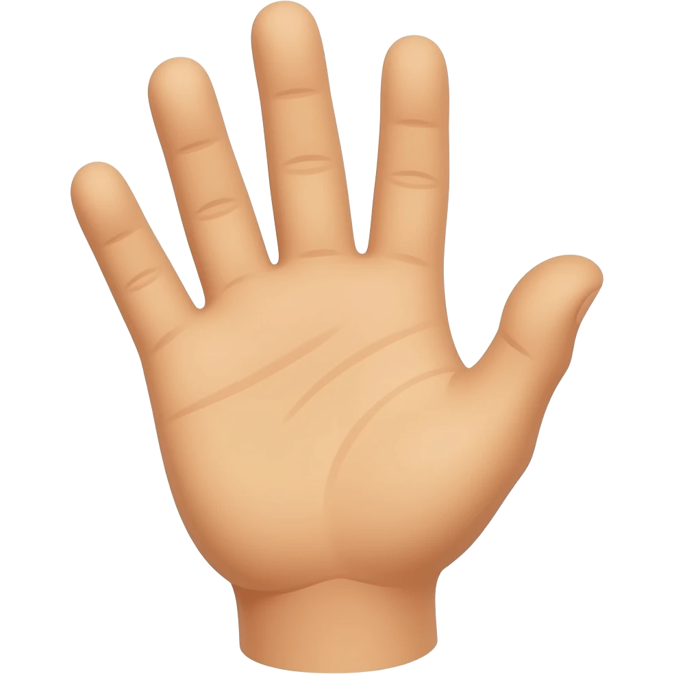 hand raised emoji