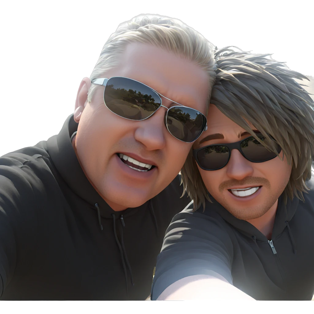 boys wearing sunglasses outdoors emoji