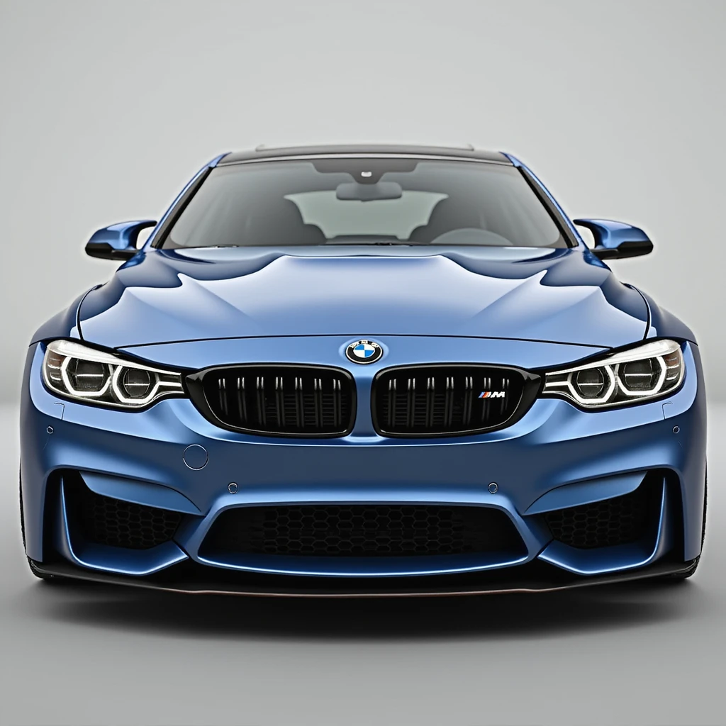BMW M4, realistic style, detailed, sporty, front view emoji