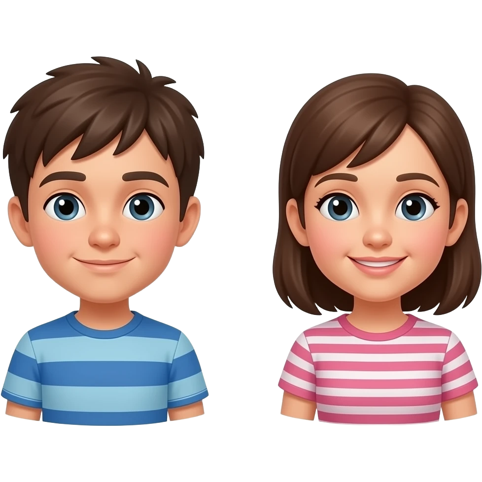 boy split face with and arrow in the middle showing the change and the other side a girl emoji