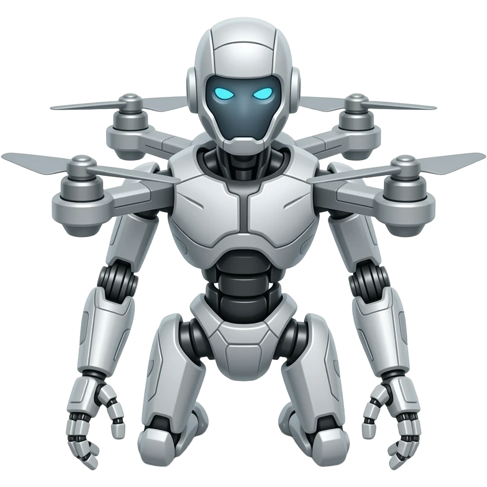 Scifi Bipedal  hunter robot drone emoji