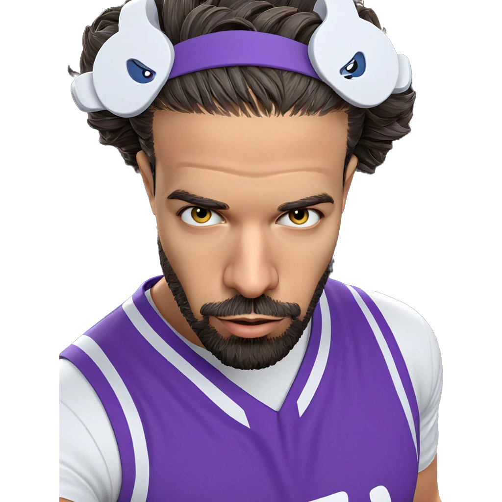 dark-haired boy with beard emoji