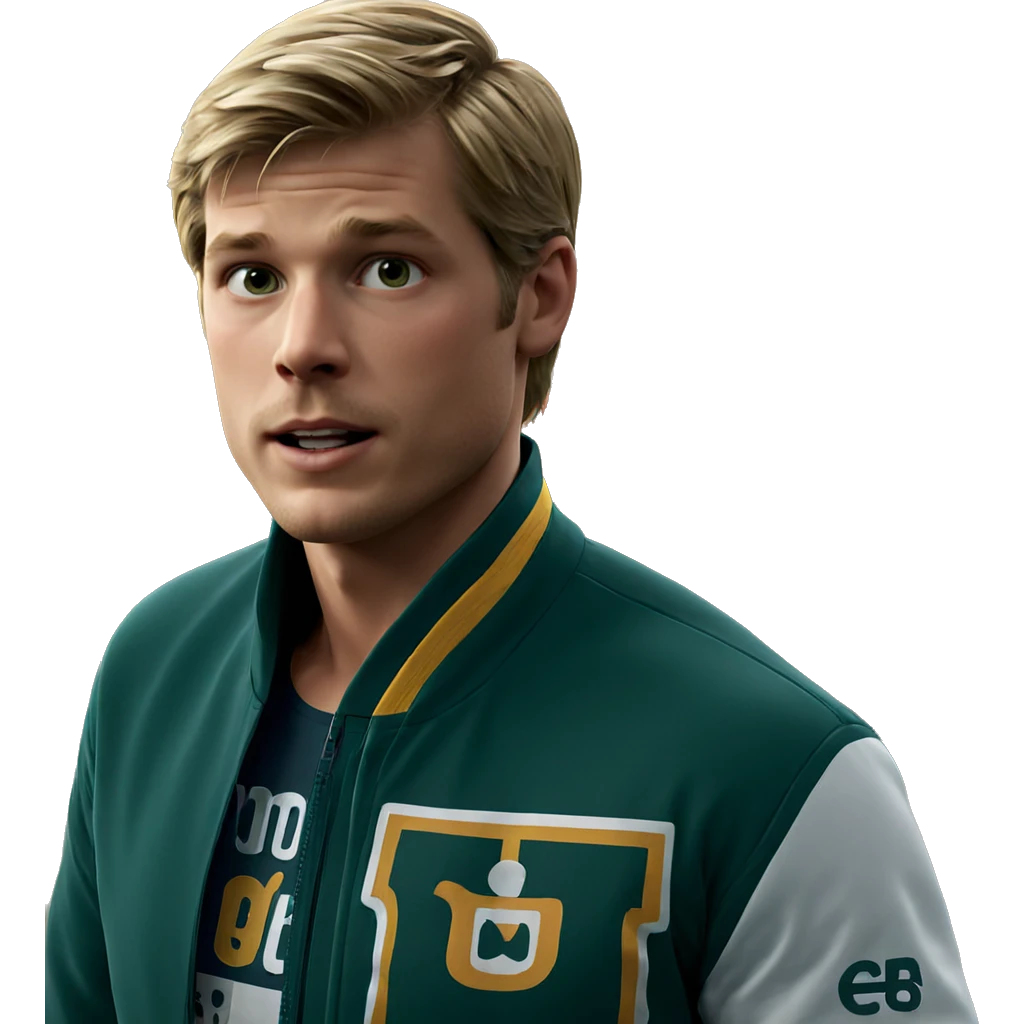 blonde boy in sportswear emoji