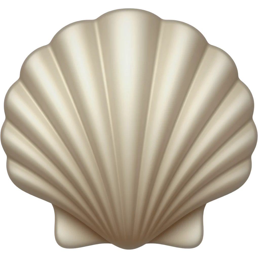 hair claw clip sea shell emoji
