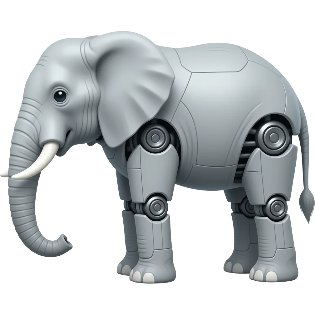 robot elephant emoji