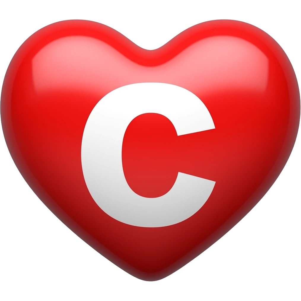 Herz in der mitte ein C emoji