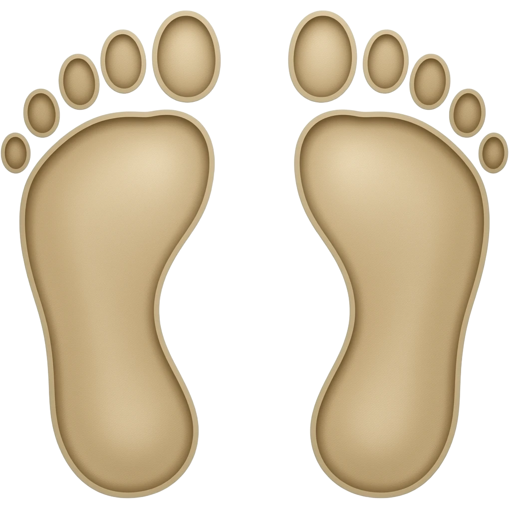 foot steps emoji