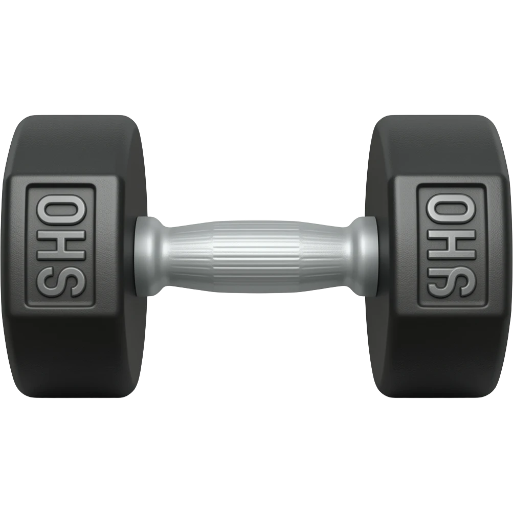 Make a dumbbell emoji. emoji